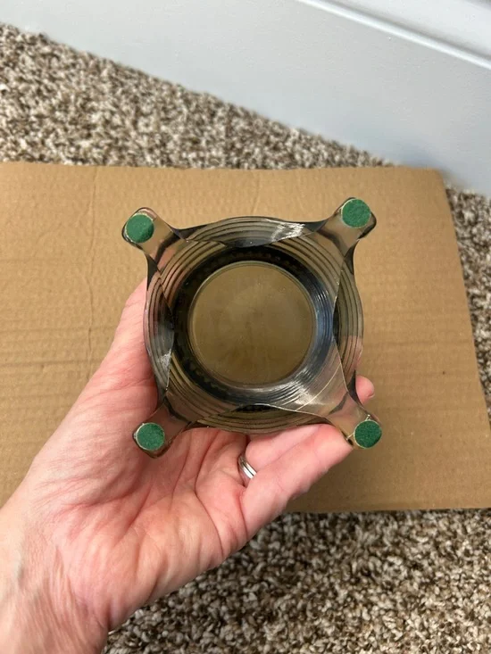 Viking Vintage Glass Pot Belly Stove Fairy Lamp Gray - Picture 8 of 12